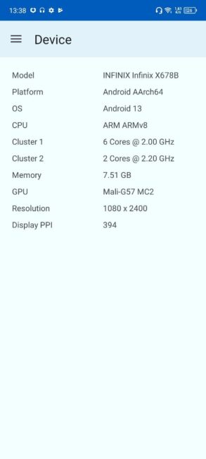 Infinix NOTE 30 Pro benchmarks