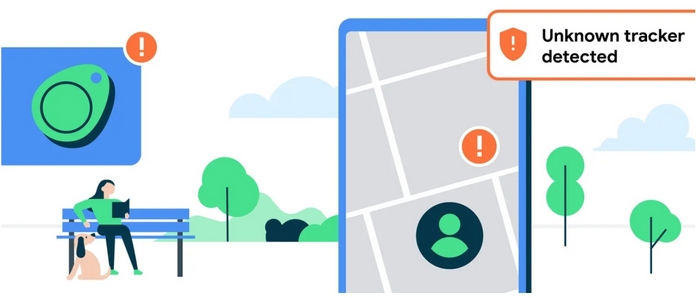 Google розгортає функції сповіщення про невідомі трекери поруч