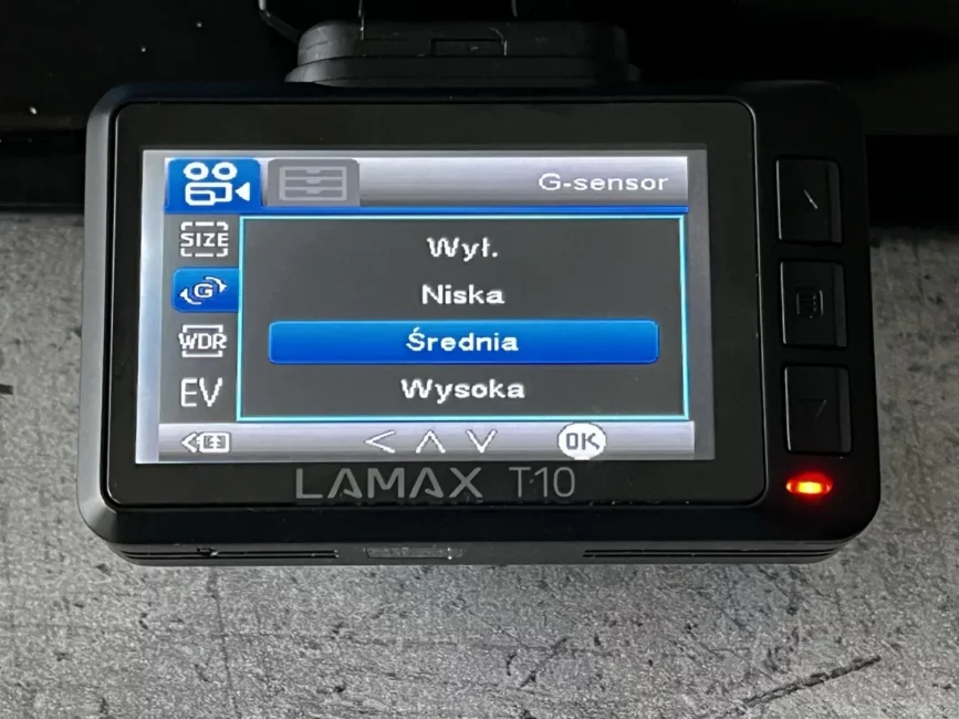 Lamax T10 menu