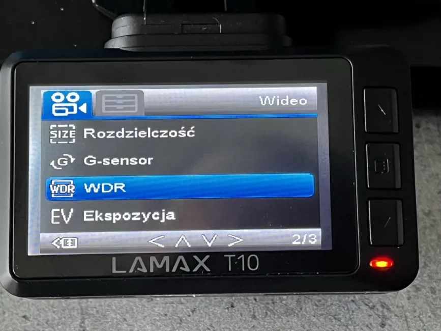 Lamax T10 menu