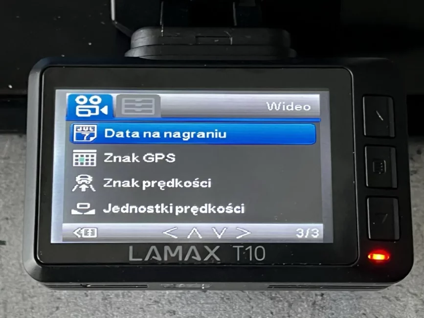 Lamax T10 menu