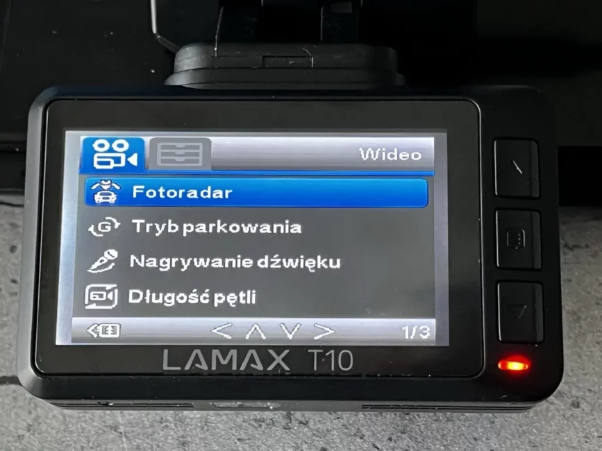 Lamax T10 menu