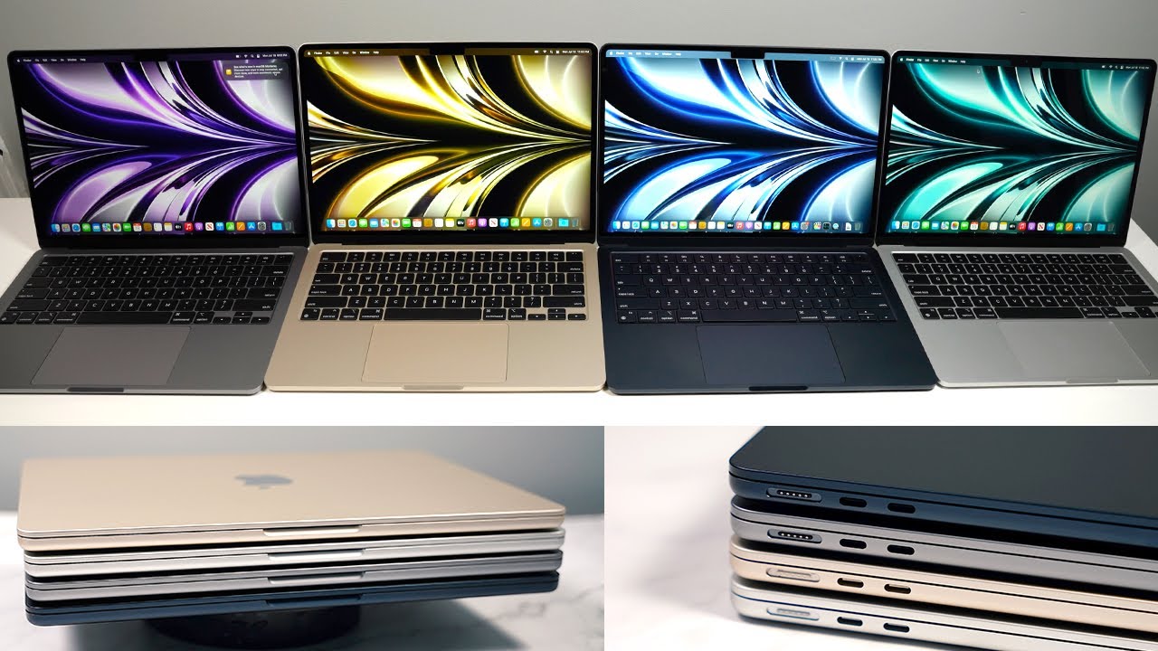 MacBook Air M2 Alle Farben: Mitternacht, Sternenlicht, Space Grey und Silber