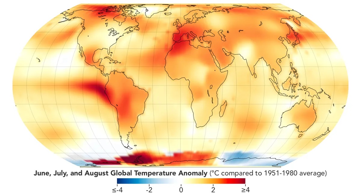 NASA meteorological summer in 2023