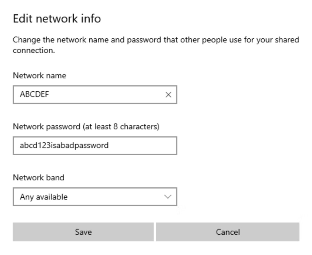 Mobil Hotspot Windows 10