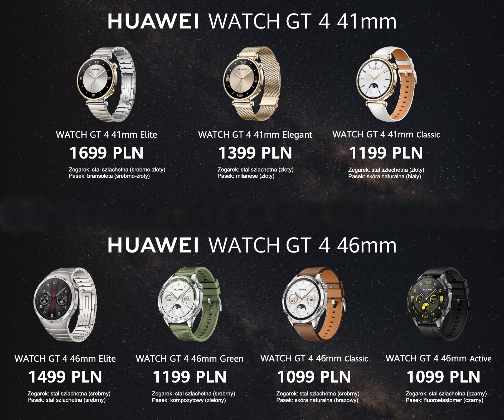 Huawei Watch GT 4 ceny