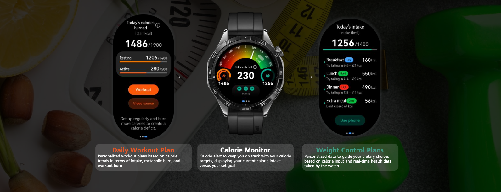 huawei calorie counting