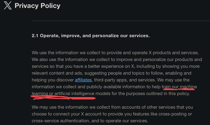 X Privacy Policy