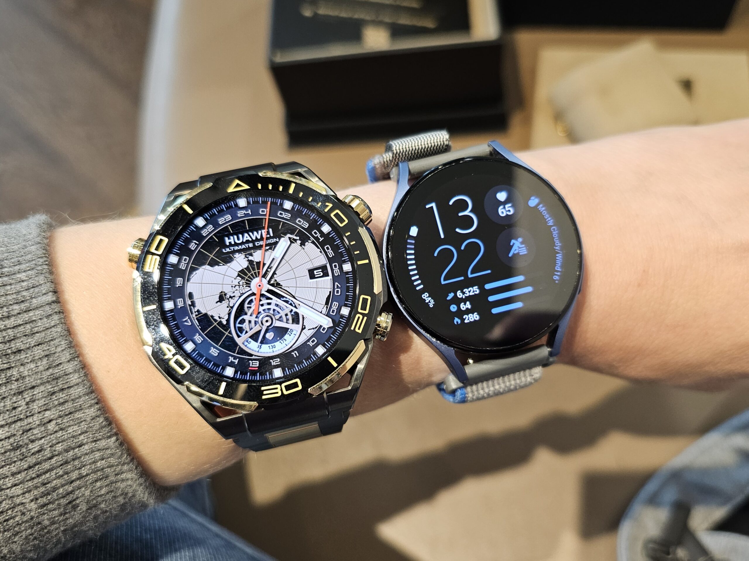 Huawei Skatieties Ultimate Design un Galaxy Watch 5