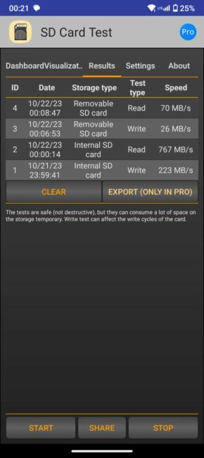 Cubot Note 40 storage speed