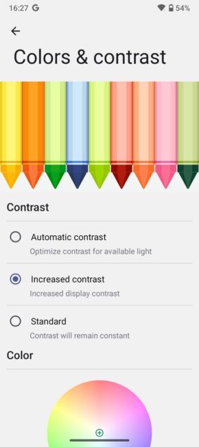 Cubot Note 40 screen settings