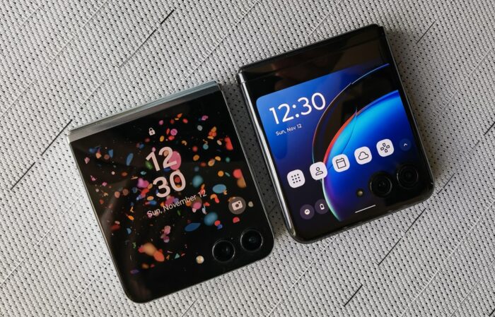 Samsung Galaxy 翻轉5 vs Motorola 剃須刀 40 至尊版