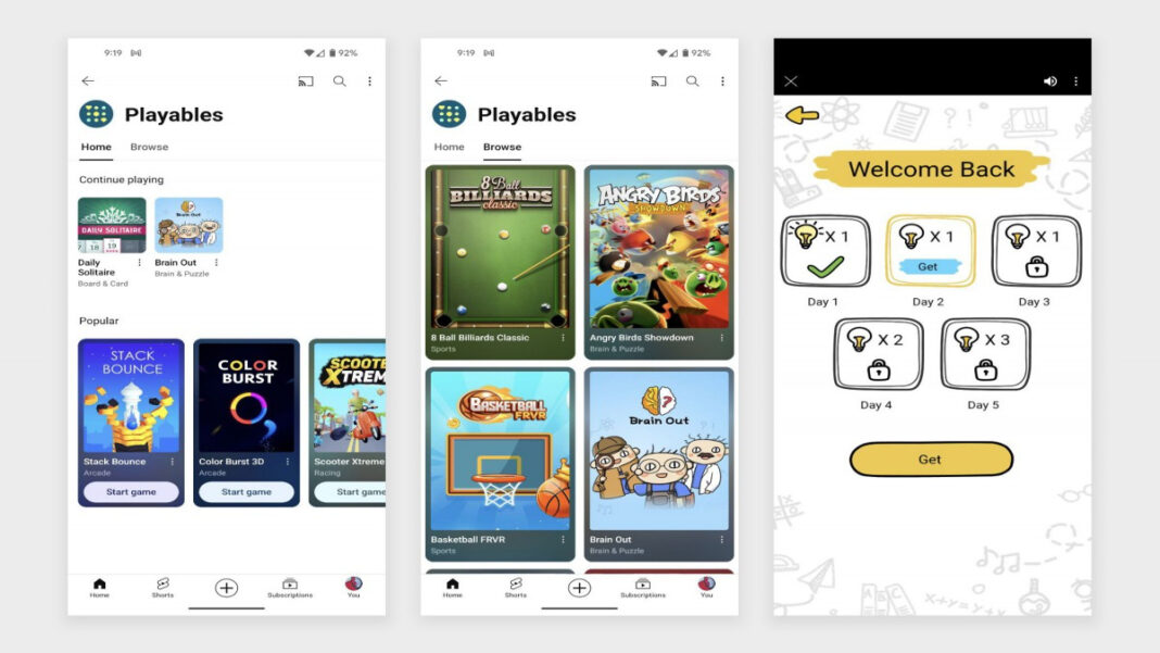 YouTube Playables Section Is Now Available For Premium Subscribers ...