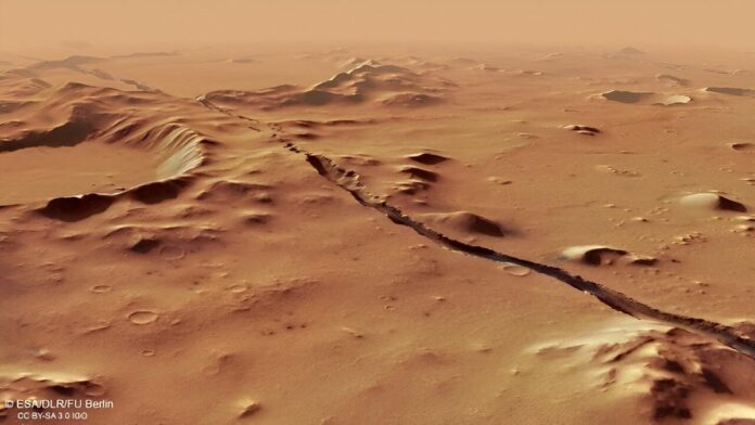 Elysium Planitia op Mars