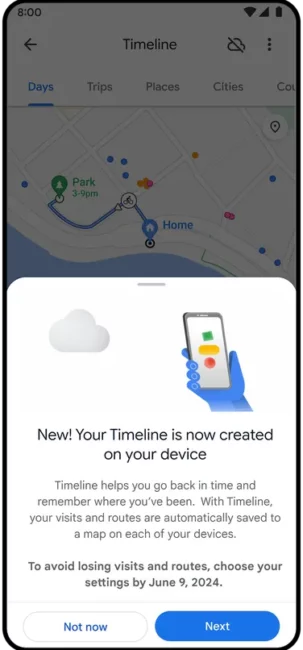 Google Maps update