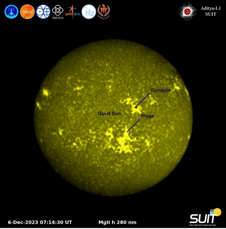 Індійська сонячна обсерваторія Aditya-L1 надіслала перші зображення Сонця