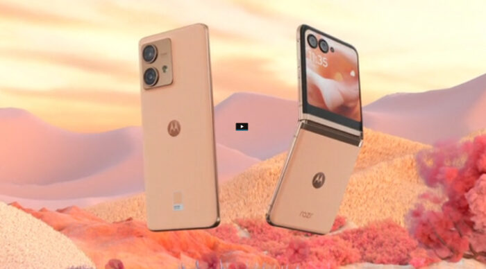 Motorola and Pantone Peach Fuzz