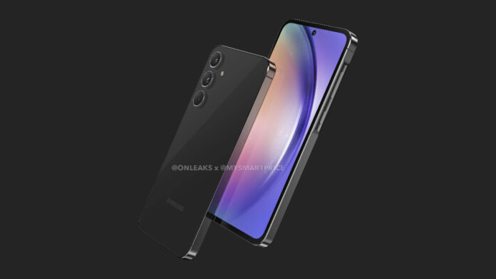 Samsung Galaxy A55 CAD-based design renders