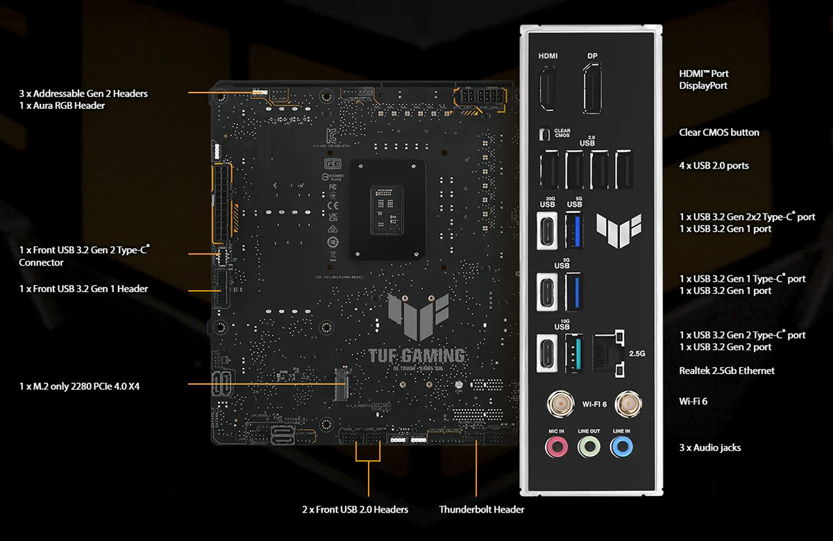 ASUS TUF GAMING B760M-BTF WIFI