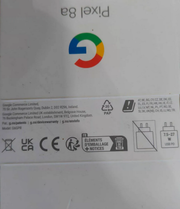 Google Pixel 8a retail box