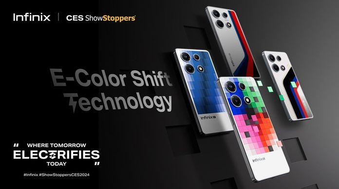 Infinix pateikta CES 2024 metų naujos E-Color Shift ir AirCharge technologijos