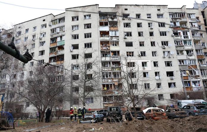 In the Kyiv region 16 private houses, 11 apartment buildings, 2 schools, warehouses, a church, several businesses and more than 60 cars were damaged