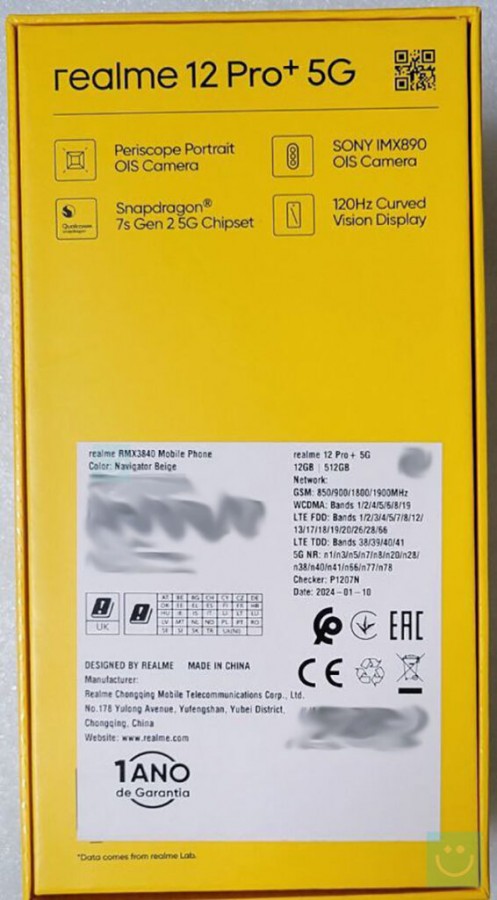 Realme 12 Pro+ retail box