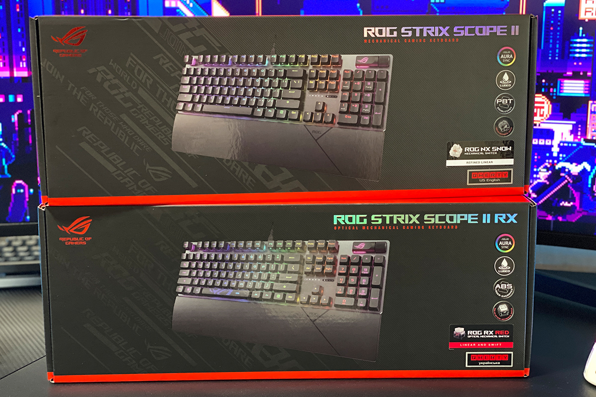 ASUS ROG Strix 스코프 II & ASUS ROG Strix 스코프 II RX