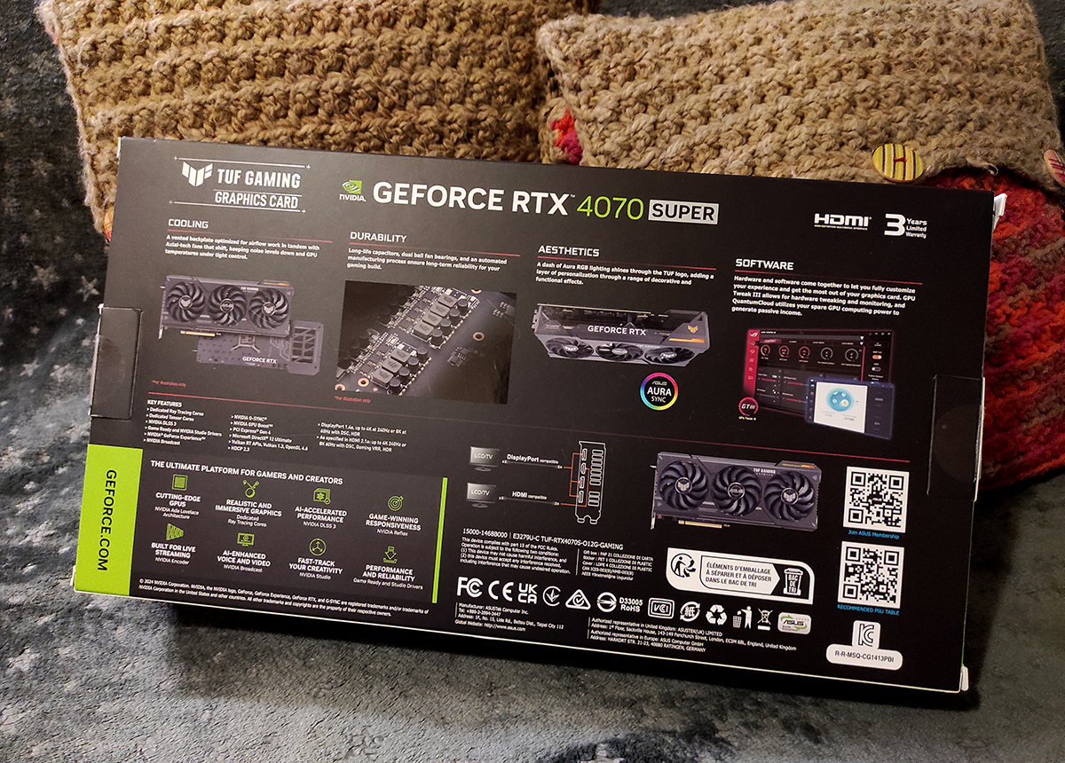 ASUS TUF Gaming GeForce RTX 4070 SUPER OC 12 Go