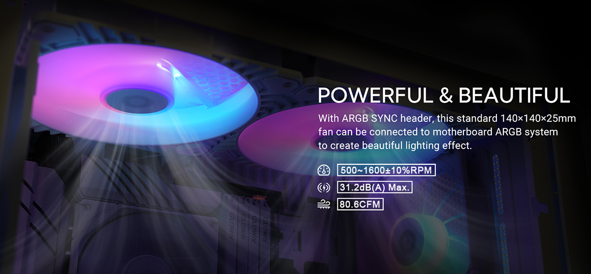 ID-COOLING WF-14025-XT ARGB БЕЛА