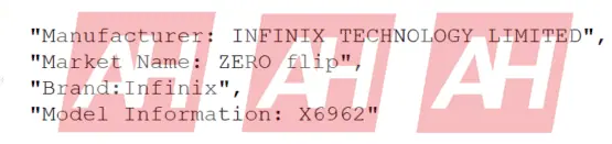 Infinix Zero Flip ECC certification