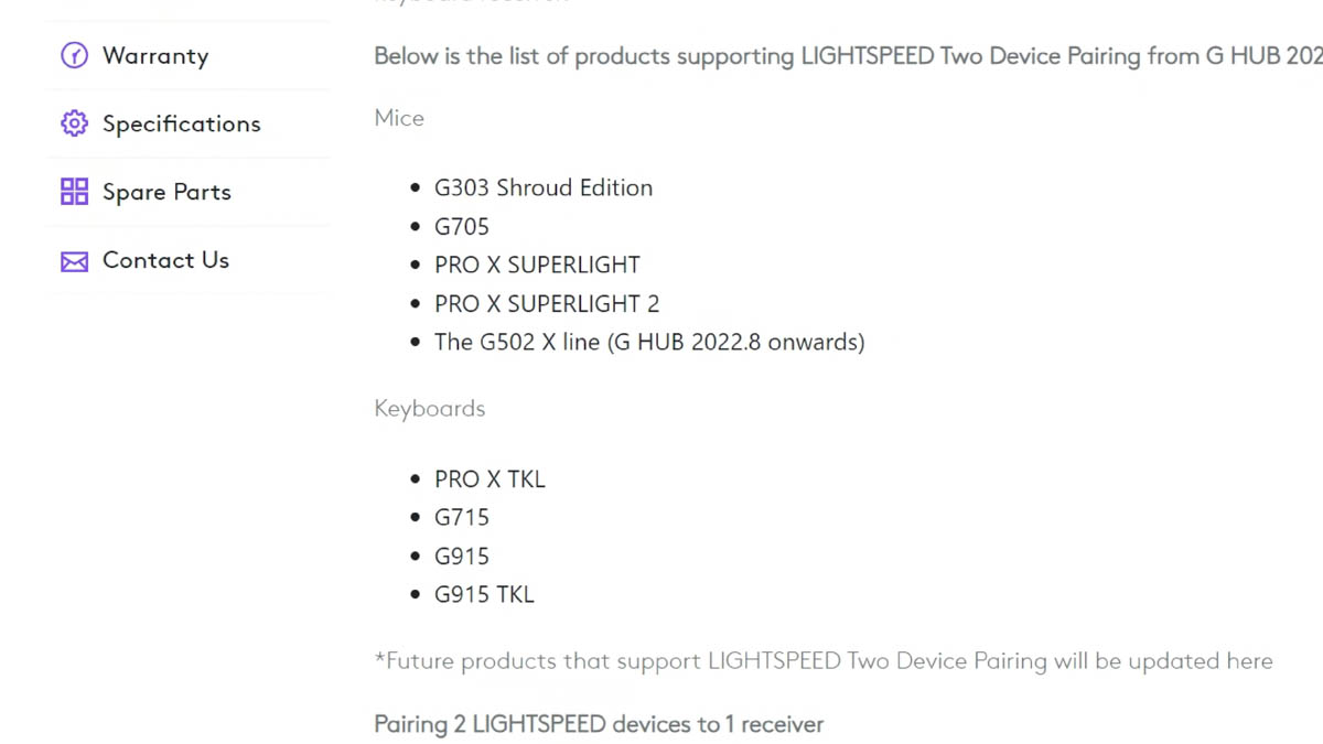 Logitech Pro X 60 Pro Lightspeed