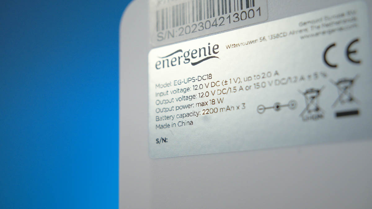 EnerGenie EG-UPS-DC18