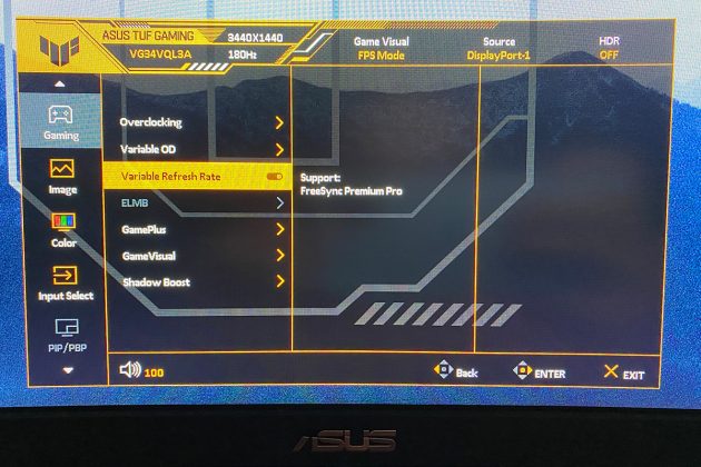 ASUS TUF Gaming VG34VQL3A