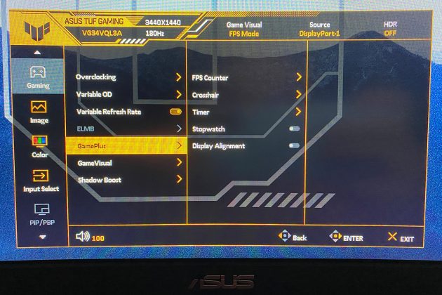 ASUS TUF Gaming VG34VQL3A