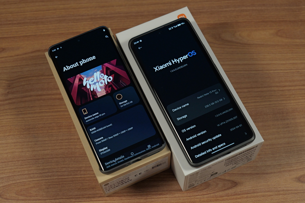 Motorola Edge 50 Pro vs Xiaomi Redmi Note 13 Pro+ 5G 