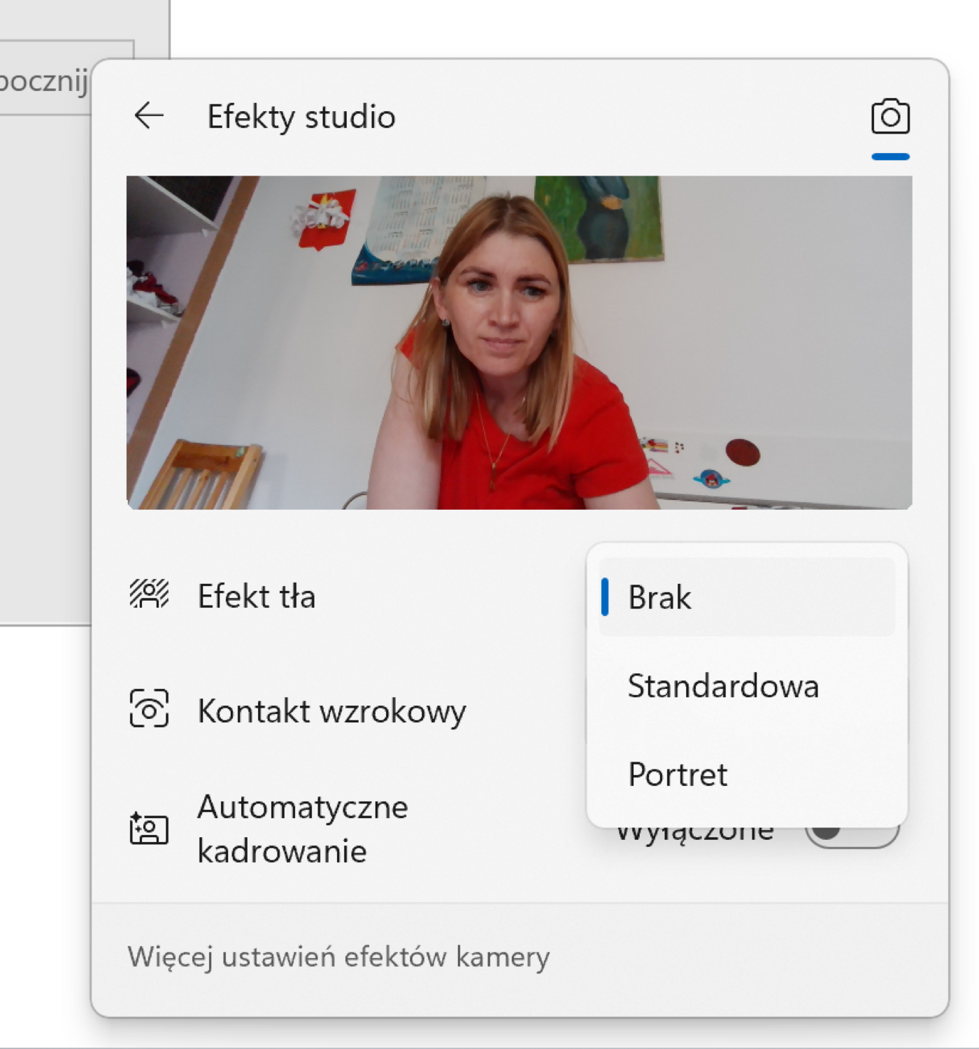 Windows Studio Effects