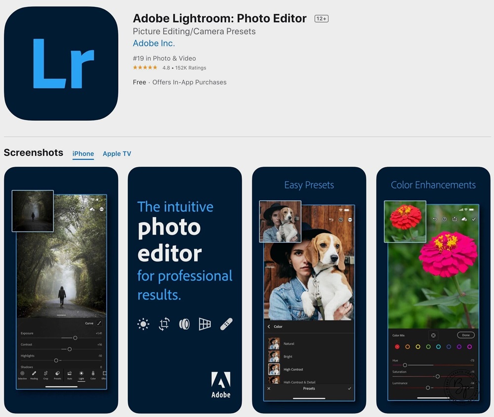 Lightroom Mobile for iPhone