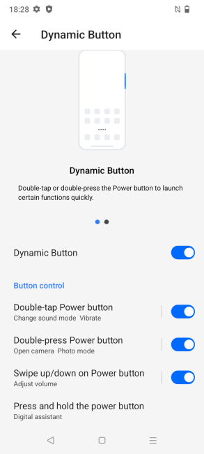 Dynamic Button realme