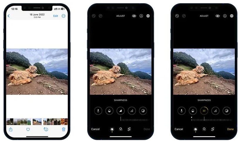 How to make a blurry picture clear on an iPhone