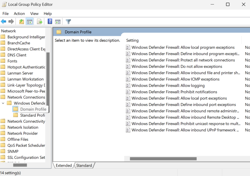 Windows Defender Firewall