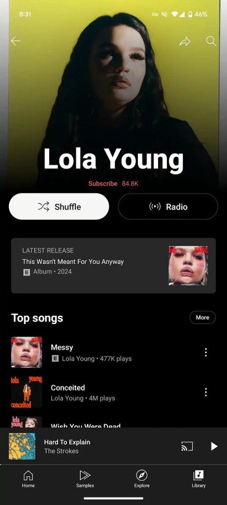 YouTube Music redesign