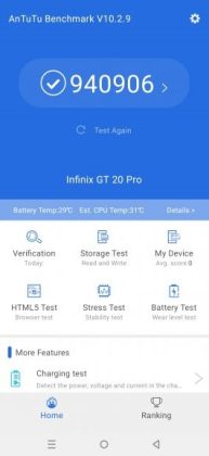 Infinix GT 20 Pro test