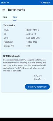 Cubot MAX 5 benchmarks