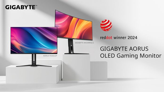 Ігрові монітори GIGABYTE OLED отримали нагороду Red Dot Design Award