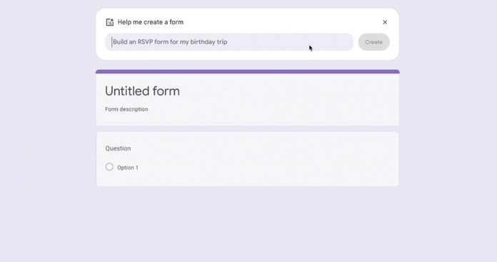 Google Forms with Gemini