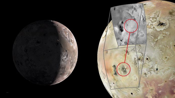 Зонд NASA Juno виявив новий великий вулкан на супутнику Юпітера Іо