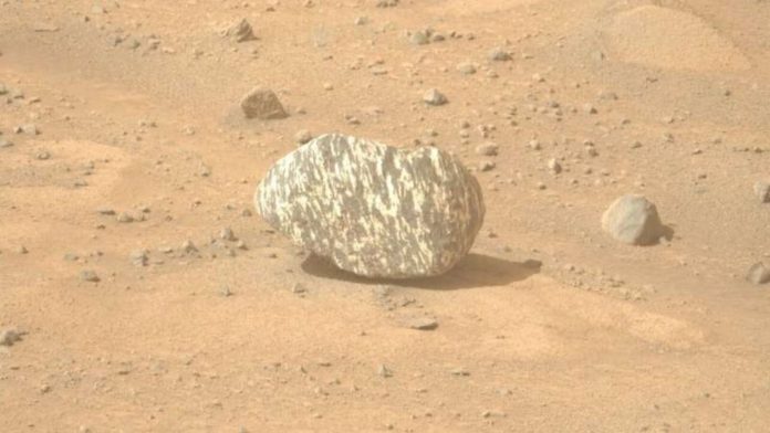 Zebra Rock on Mars