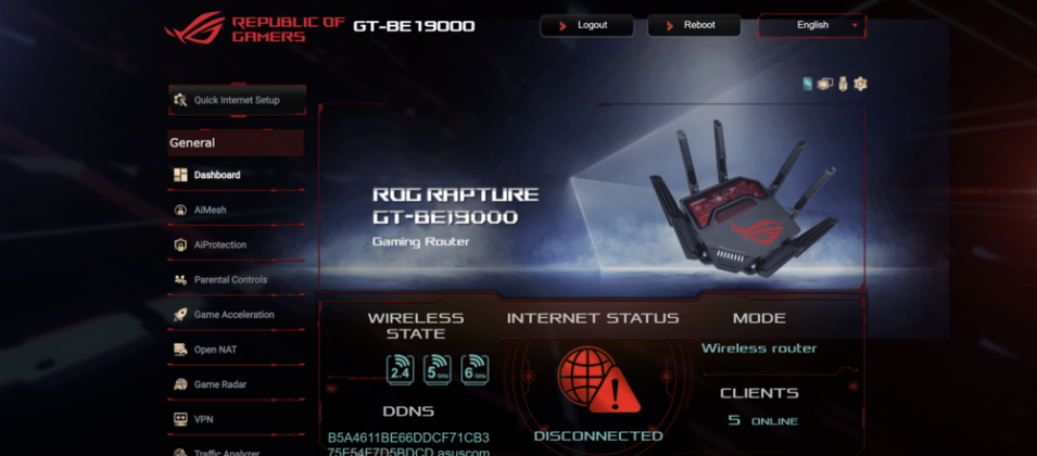 ASUS ROG Rapture GT-BE19000