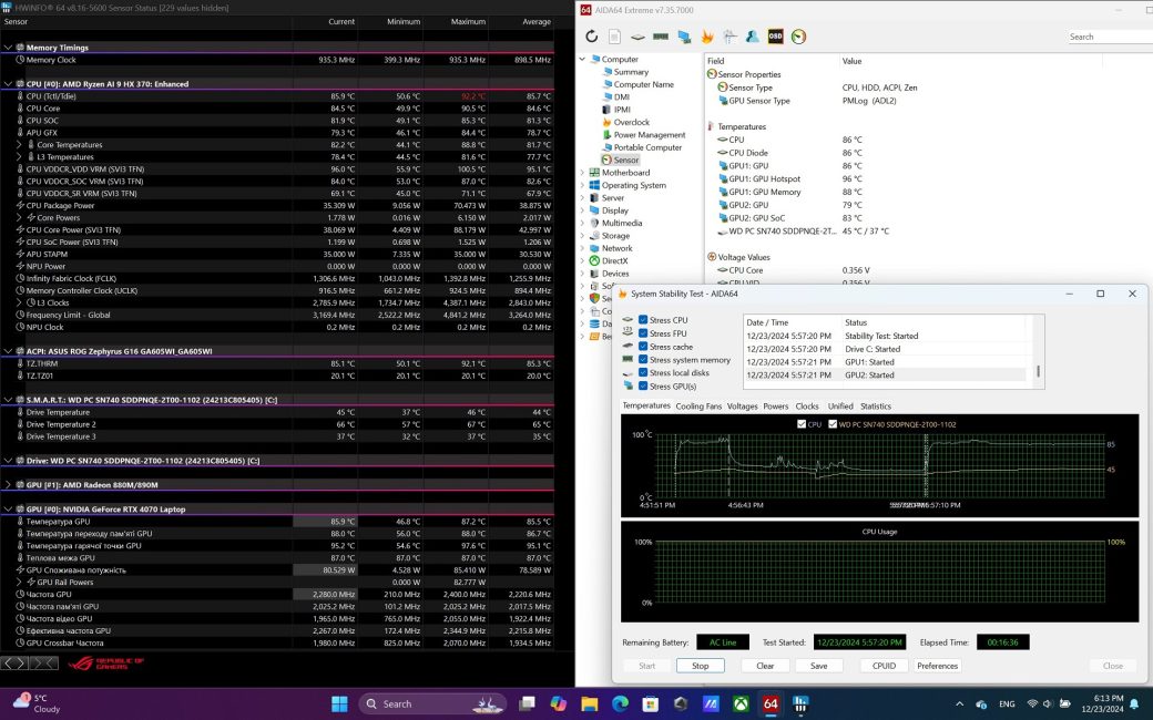 ASUS ROG Zephyrus G16 2024 (GA605WI-QR107X)